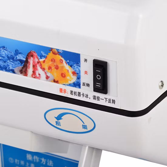 Kommerzieller Eisrasierer-Zerkleinerer, 120 kg/h, elektrische Schneekegelmaschine, kommerzielle Schneekegelmaschine