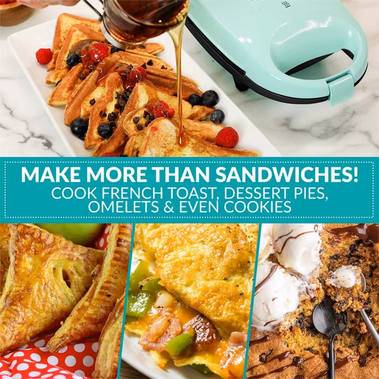 Hot Sale Pizzataschen Antihaft-Panini-Presse Mymini Personal Sandwich Maker